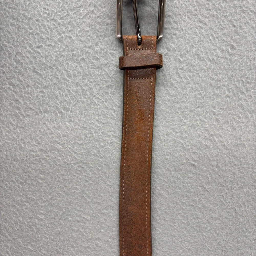 Allen Edmonds Belt Mens 40 Brown Leather Rugged Made In USA 1016717